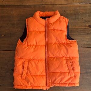 Boys orange puffy vest size 2T-3T